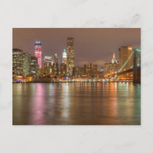 Ett panorama av New York City-skylten Vykort