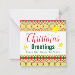 Ett Papprare anteckningskort för Minature Helgdag