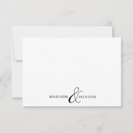 Ett par Ampersand Monogram Anteckningskort
