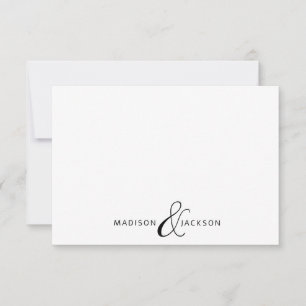 Ett par Ampersand Monogram Anteckningskort