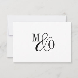 Ett par Ampersand Monogram Anteckningskort