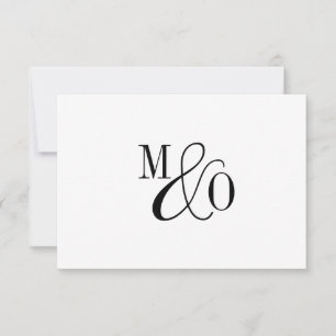 Ett par Ampersand Monogram Anteckningskort