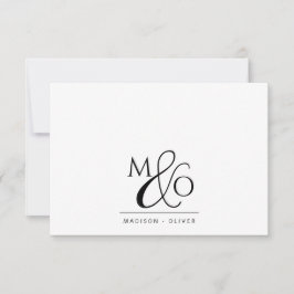 Ett par Ampersand Monogram Anteckningskort