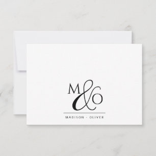 Ett par Ampersand Monogram Anteckningskort