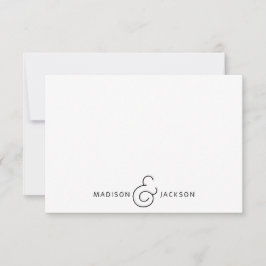 Ett par Ampersand Monogram Anteckningskort