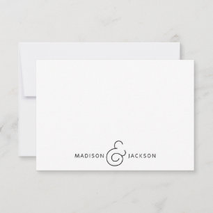 Ett par Ampersand Monogram Anteckningskort