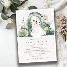 Ett par Blommigtar Garden Arch Botanical Wedding B