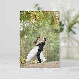 Ett par Bröllop Park Newlyweds Bröllopsdag Make