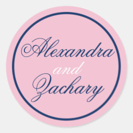 Ett par bröllopsfavoriter/Välkomstpålägg-flotta/Ro Runt Klistermärke