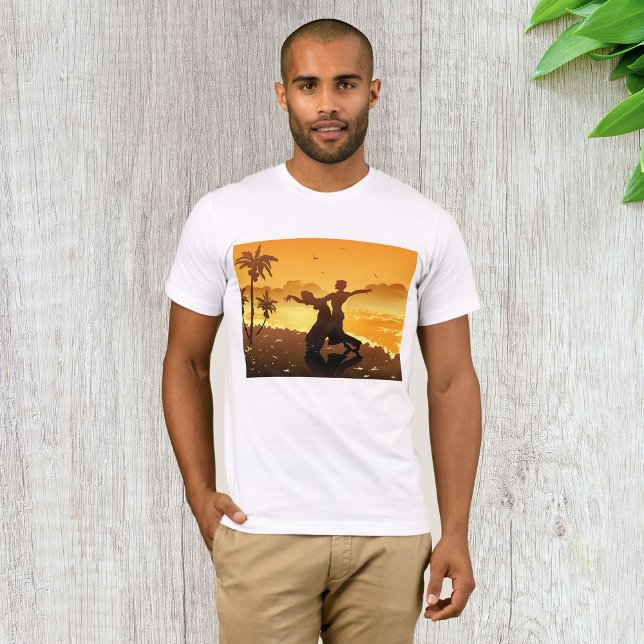 Ett par dansar på Beach Manar T-Shirt (Skapare uppladdad)