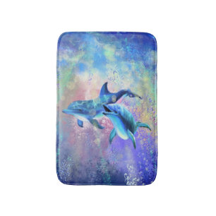 Ett par delfiner, Bath Mat Badrumsmatta