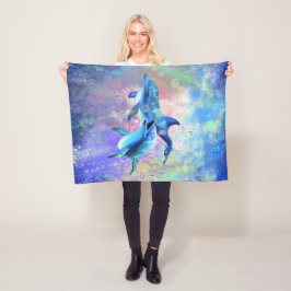 Ett par delfiner i Baby Fleece Blanket