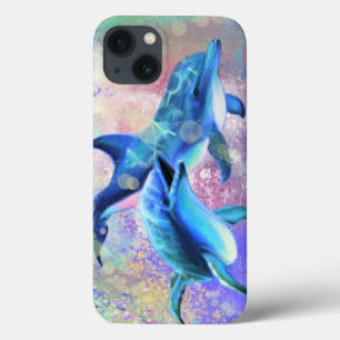 Ett par delfiner i iphone case