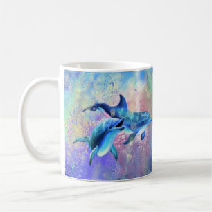 Ett par delfinkaffe i Mugg