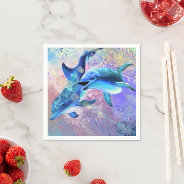 Ett par delfinkapslar pappersservett (Insitu)