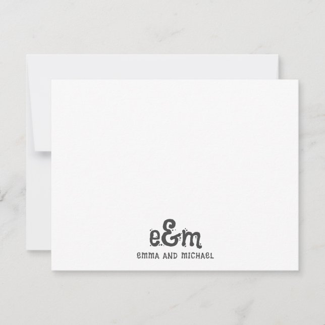 Ett par Edgy träblocksspärrkort Anteckningskort (Framsida)