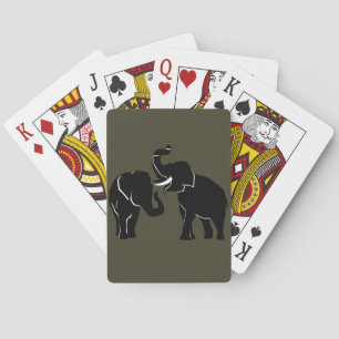 Ett par elefantkort - välj Färg Casinokort