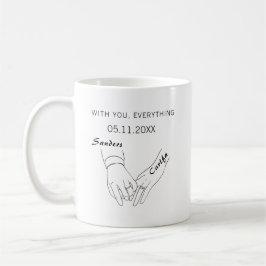 Ett par för alltid tillsammans med Förlovningen Br Kaffemugg
