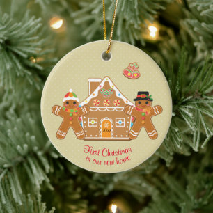 Ett par första jul i vårt nya hem julgransprydnad keramik