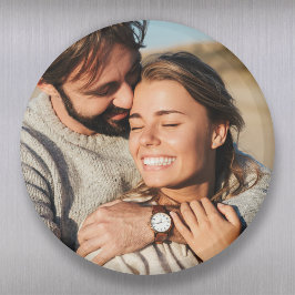 Ett par foto Bröllop Magnet