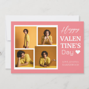 Ett par foto med Elegant Kärlek valentines day Julkort