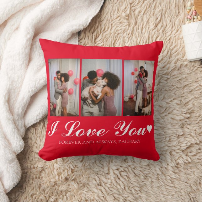 Ett par foto med Elegant Kärlek valentines day Kudde (Filt)