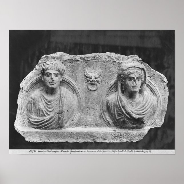 Ett par, från Palmyra, Syrien Poster (Framsidan)