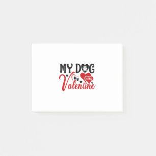 Ett par gåvor till min Hund är min Valentine Post-it Block