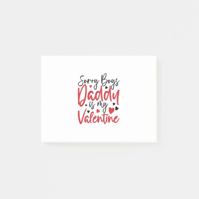 Ett par gift-Beklagar att pappa är min Valentine Post-it Block (Framsida)