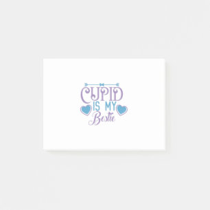 Ett par gift-cupid är min Bestie Post-it Block