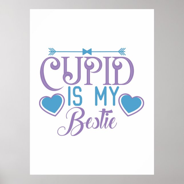 Ett par gift-cupid är min Bestie Poster (Framsidan)