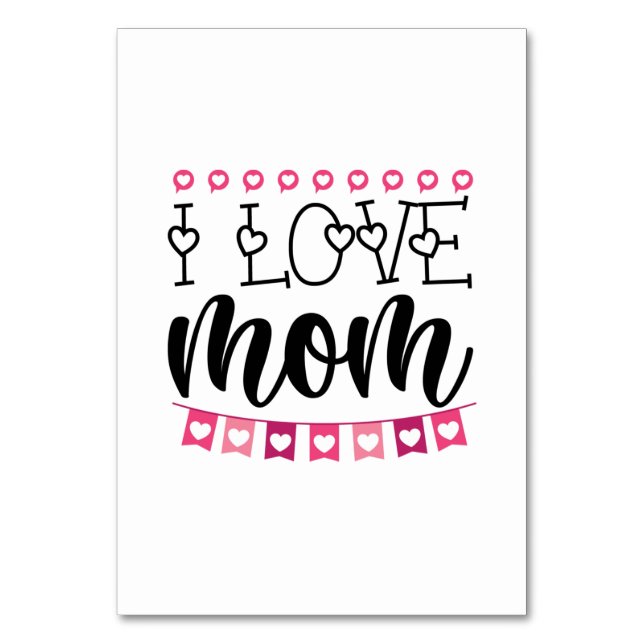 Ett par gift I Kärlek Mamma Bordsnummer (Framsidan)