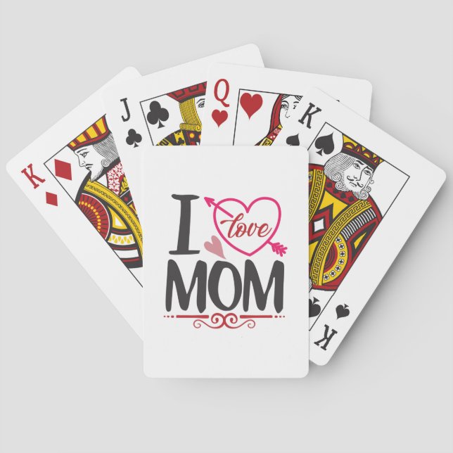 Ett par gift I Kärlek Mamma Casinokort (Baksidan)