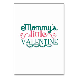 Ett par Gift Mamma har Little Valentine Bordsnummer