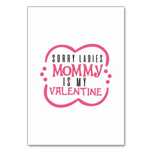 Ett par gift-Mammor är min Valentine Bordsnummer