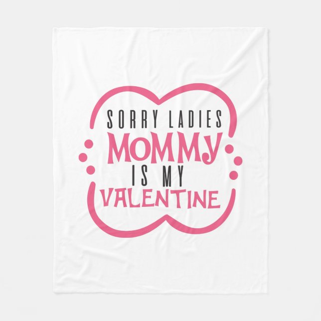 Ett par gift-Mammor är min Valentine Fleecefilt (Framsidan)