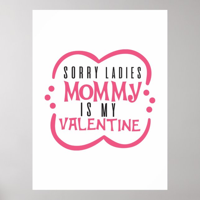 Ett par gift-Mammor är min Valentine Poster (Framsidan)