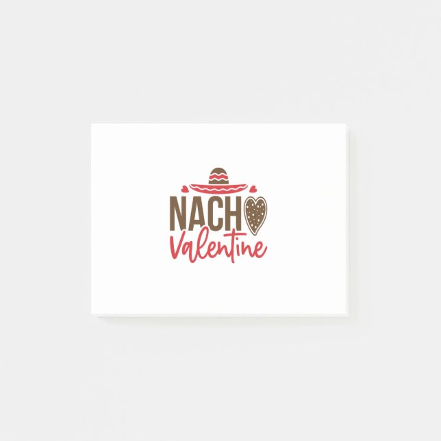 Ett par Gift Nacho Valentine Post-it Block (Framsida)
