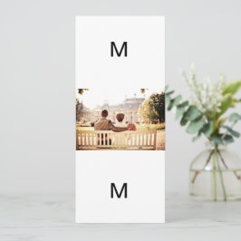 Ett par Giftermål Bench, gift par Bride Groom Inbjudningar