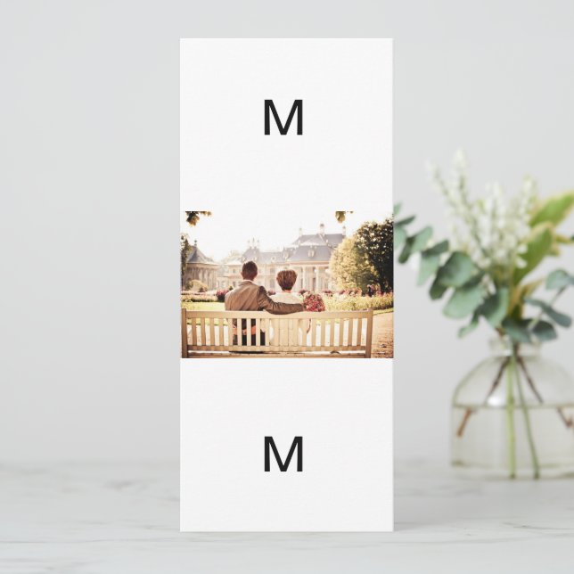 Ett par Giftermål Bench, gift par Bride Groom Inbjudningar (Stående Fram)