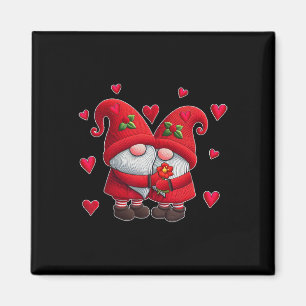 Ett par Gnomes Alla hjärtans dag Hearts Costume Gn Magnet