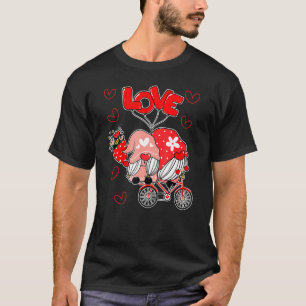 Ett par Gnomes Glad Alla hjärtans dag Cute Gnome T Shirt