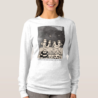 Ett par i kärlek bläck Teckning Anpassningsbar T Shirt