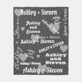 Ett par i Kärlek Personlig Fleecefilt