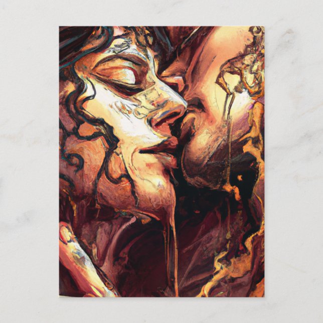 Ett par i Kärlek vykort (Framsida)