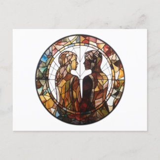 Ett par i kärlek vykort