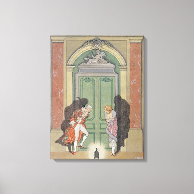 Ett par i ljus, illustration från Les Li Canvastryck (Framsida)