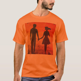 Ett par Kärlek-kvällar: Trendig Design for Speciel T Shirt