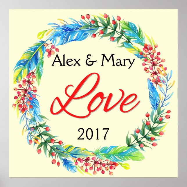 Ett par Kärlek Poster (Framsidan)