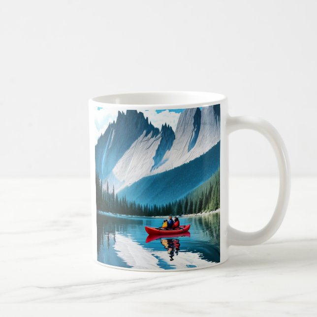 Ett par Kayaking Thmet Kaffemugg (Höger)